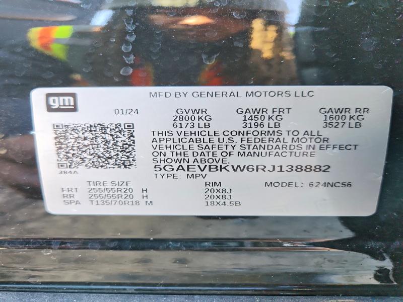 Продажа на аукционе авто 2024 Buick Enclave, vin: 5GAEVBKW6RJ138882, номер лота: 99428525