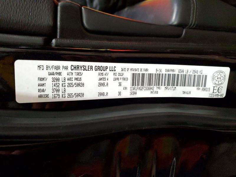Aukcja sprzedaży 2015 Jeep Grand Cherokee, vin: 1C4RJFAG2FC636042, numer aukcji: 74073165