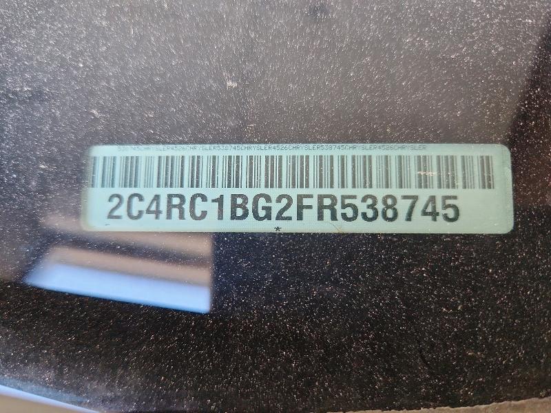 Продажа на аукционе авто 2015 Chrysler Town & Country, vin: 2C4RC1BG2FR538745, номер лота: 98362265