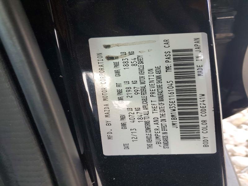 74393825 :رقم المزاد ، JM1BM1W35E1161045 vin ، 2014 Mazda 3 مزاد بيع