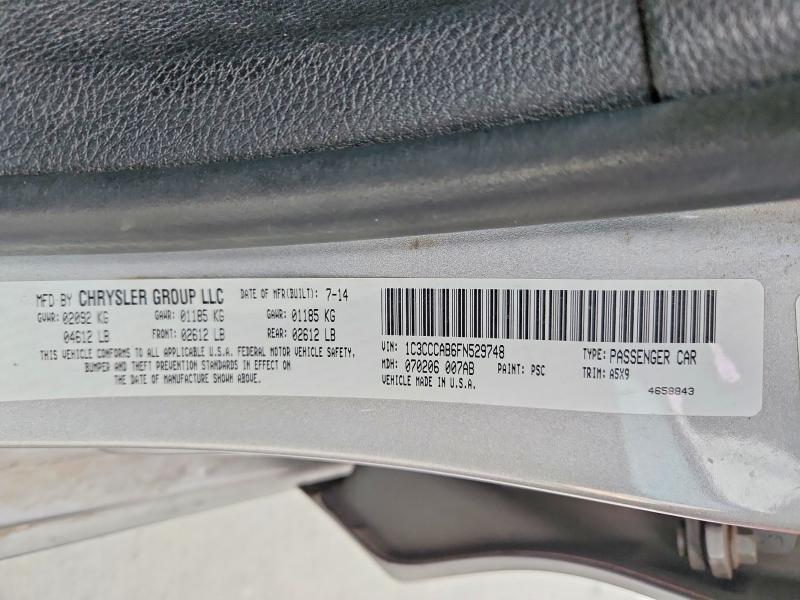 Продажа на аукционе авто 2015 Chrysler 200 Limite, vin: 1C3CCCAB6FN529748, номер лота: 74416955