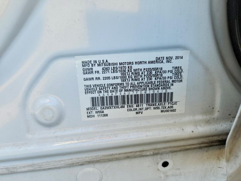 Продаж на аукціоні авто 2015 Mitsubishi Outlander Sport, vin: 4A4AP4AU7FE016418, номер лоту: 74967185