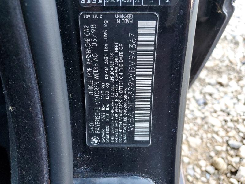 Продажа на аукционе авто 1998 Bmw 5 Series, vin: WBADE5329WBV94367, номер лота: 98625545