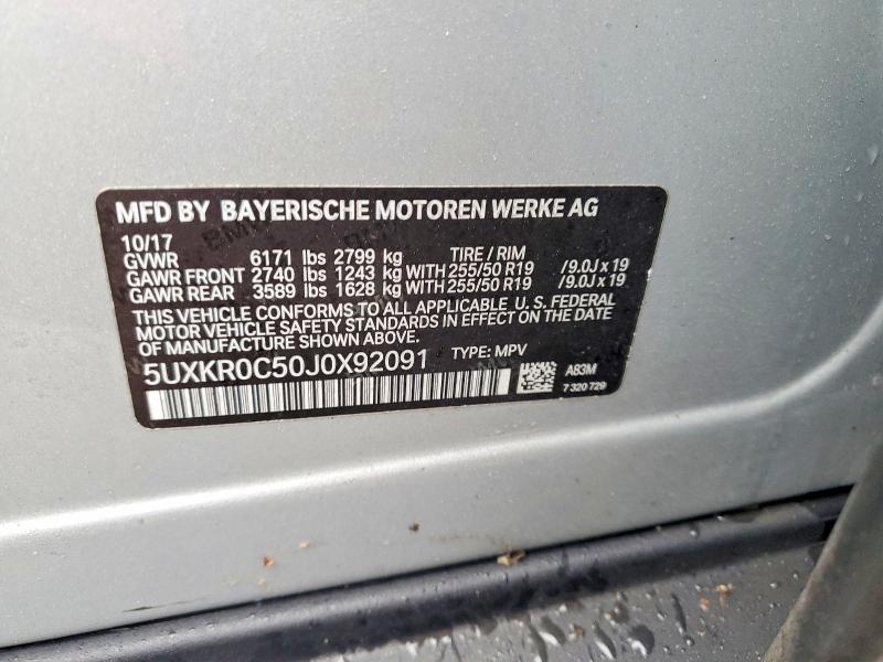 Aukcja sprzedaży 2018 Bmw X5, vin: 5UXKR0C50J0X92091, numer aukcji: 98987665