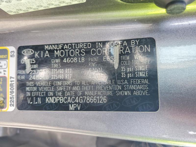 2016 Kia Sportage მანქანა იყიდება აუქციონზე, vin: KNDPBCAC4G7866126, აუქციონის ნომერი: 99344315