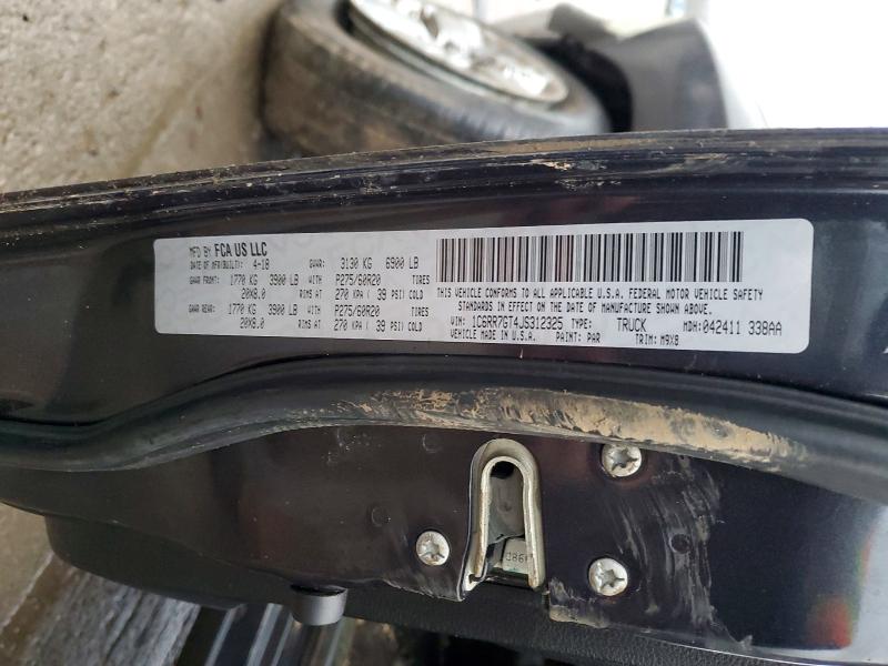Продажа на аукционе авто 2018 Ram 1500, vin: 1C6RR7GT4JS312325, номер лота: 99558255