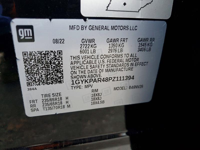 Aukcja sprzedaży 2023 Cadillac Xt6 Luxury, vin: 1GYKPAR48PZ111394, numer aukcji: 98881935