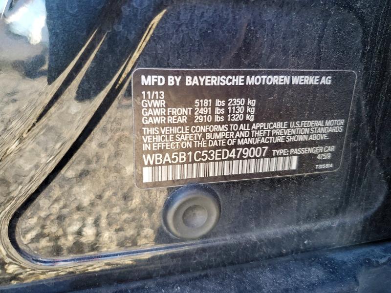 Продажа на аукционе авто 2014 Bmw 5 Series, vin: WBA5B1C53ED479007, номер лота: 99067625