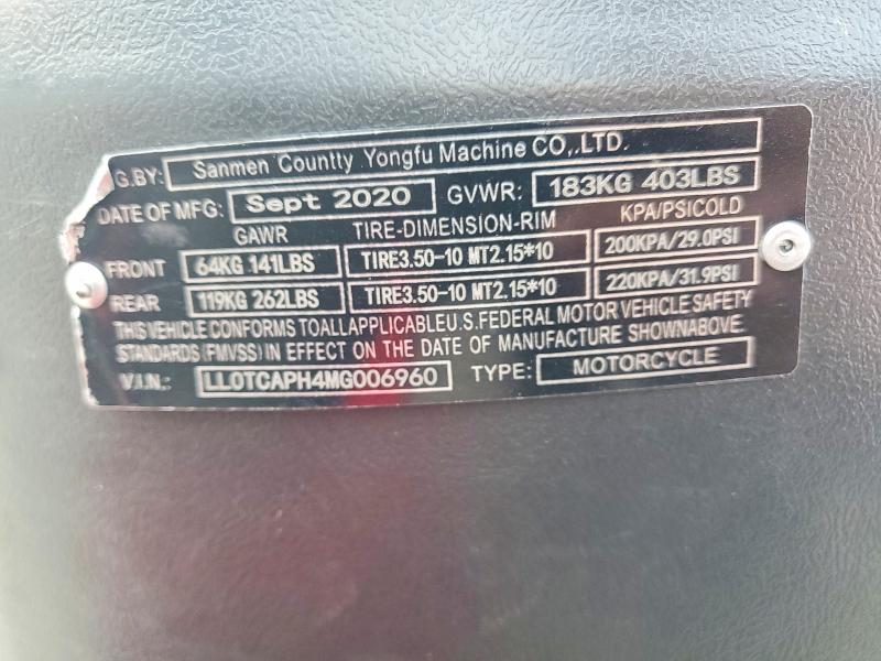 Продажа на аукционе авто 2021 Other Solana, vin: LL0TCAPH4MG006960, номер лота: 75227715