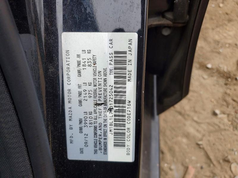 99634135 :رقم المزاد ، JM1BL1L73D1725042 vin ، 2013 Mazda 3 مزاد بيع