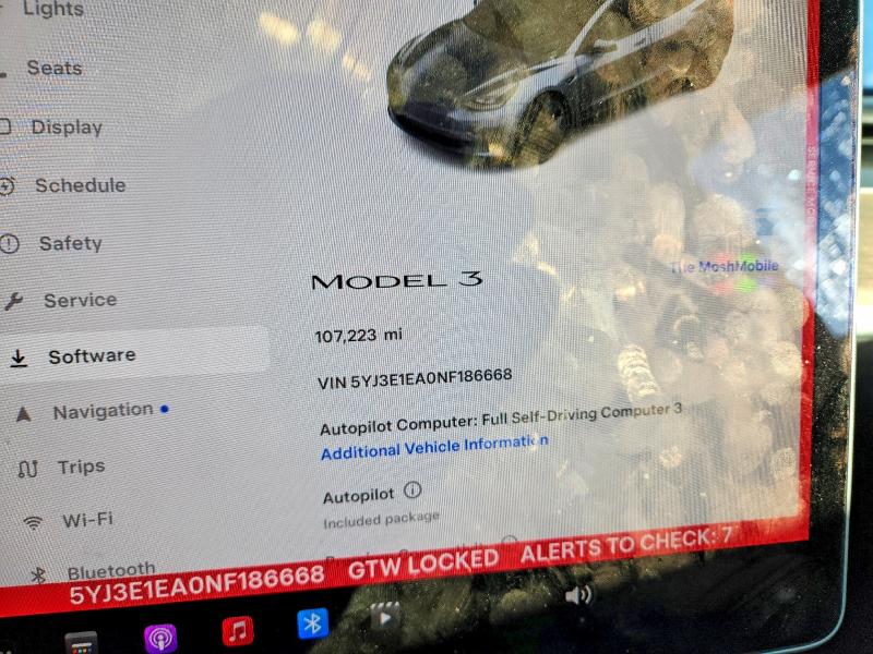 Продаж на аукціоні авто 2022 Tesla Model 3, vin: 5YJ3E1EA0NF186668, номер лоту: 73821735