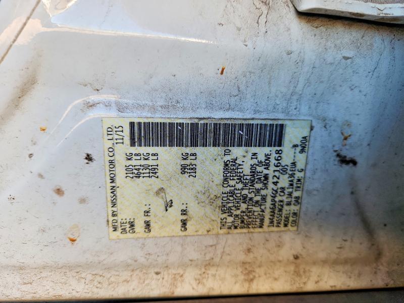 Aukcja sprzedaży 2016 Nissan Maxima, vin: 1N4AA6AP4GC421668, numer aukcji: 73199045