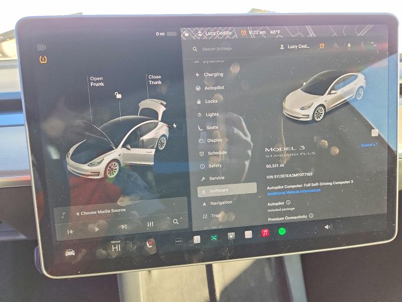 72383475 :رقم المزاد ، 5YJ3E1EA3MF077183 vin ، 2021 Tesla Model 3 مزاد بيع