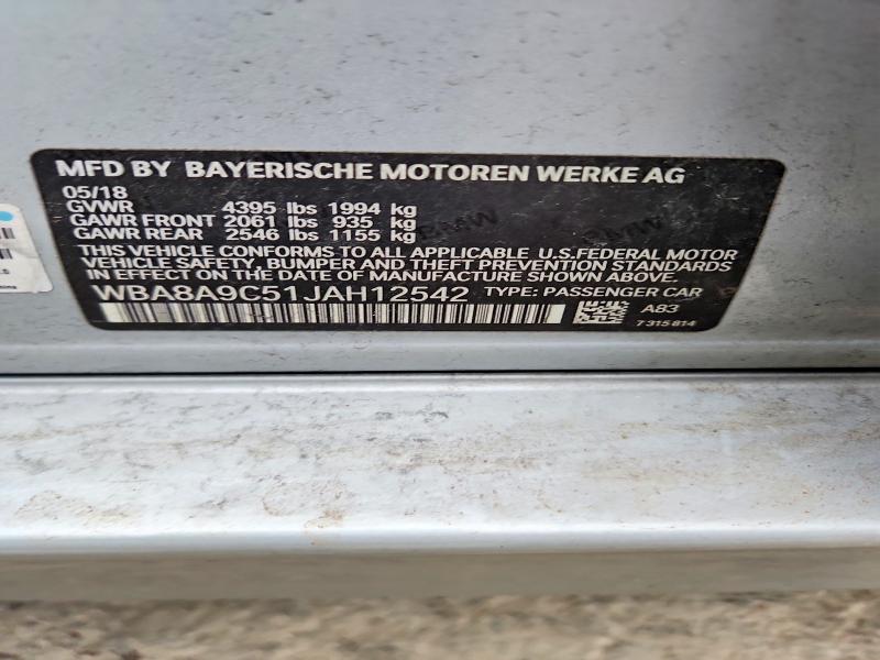 Продаж на аукціоні авто 2018 Bmw 320 I, vin: WBA8A9C51JAH12542, номер лоту: 74337345