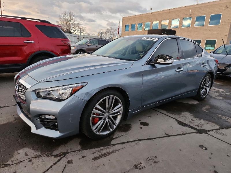 2014 Infiniti Q50 Hybrid მანქანა იყიდება აუქციონზე, vin: JN1AV7AR3EM702408, აუქციონის ნომერი: 99544635