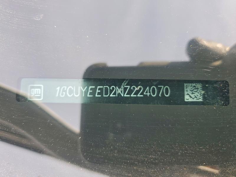 75498235 :رقم المزاد ، 1GCUYEED2NZ224070 vin ، 2022 Chevrolet Silverado Ltd مزاد بيع