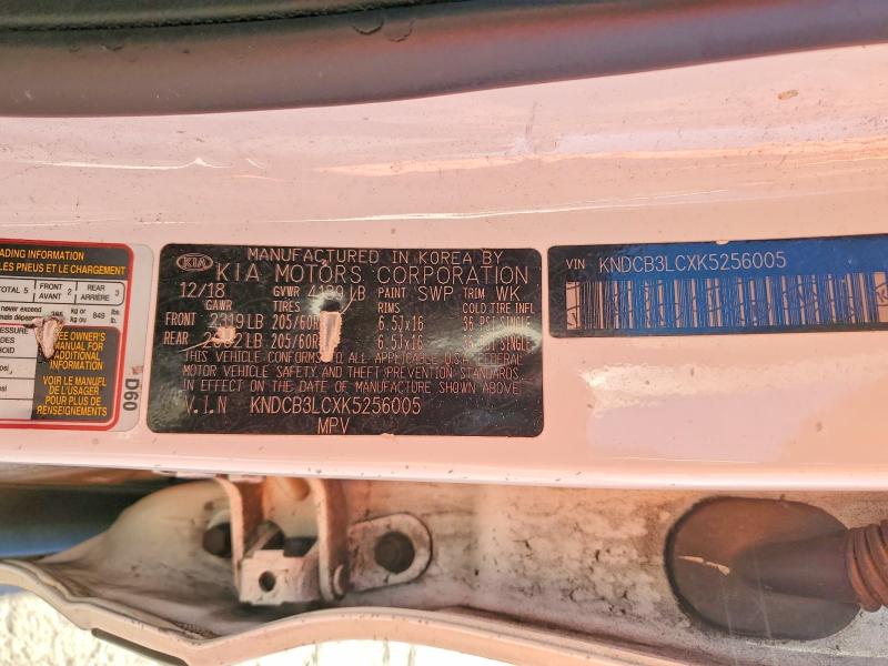 72616255 :رقم المزاد ، KNDCB3LCXK5256005 vin ، 2019 Kia Niro مزاد بيع
