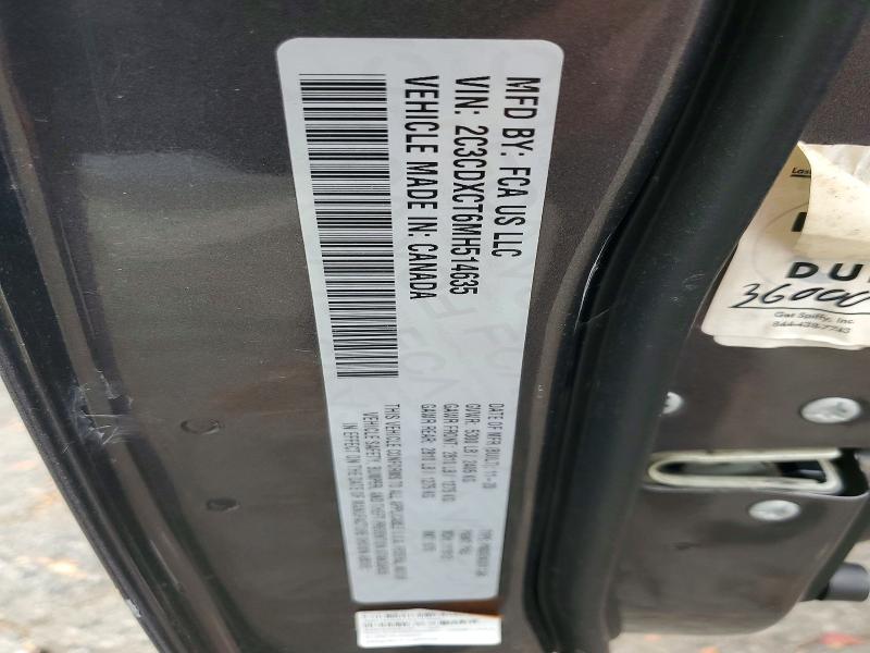 Auction sale of the 2021 Dodge Charger, vin: 2C3CDXCT6MH514635, lot number: 74114405