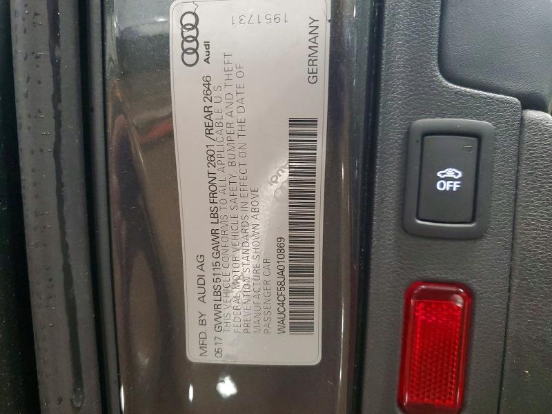 Продажа на аукционе авто 2018 Audi S5, vin: WAUC4CF58JA010869, номер лота: 74060695