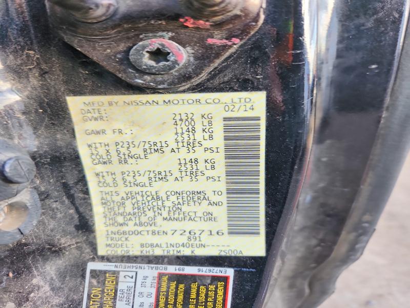 Продаж на аукціоні авто 2014 Nissan Frontier, vin: 1N6BD0CT8EN726716, номер лоту: 74597175