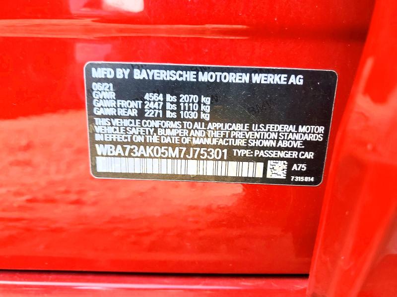 Продажа на аукционе авто 2021 Bmw 228xi, vin: WBA73AK05M7J75301, номер лота: 98716375