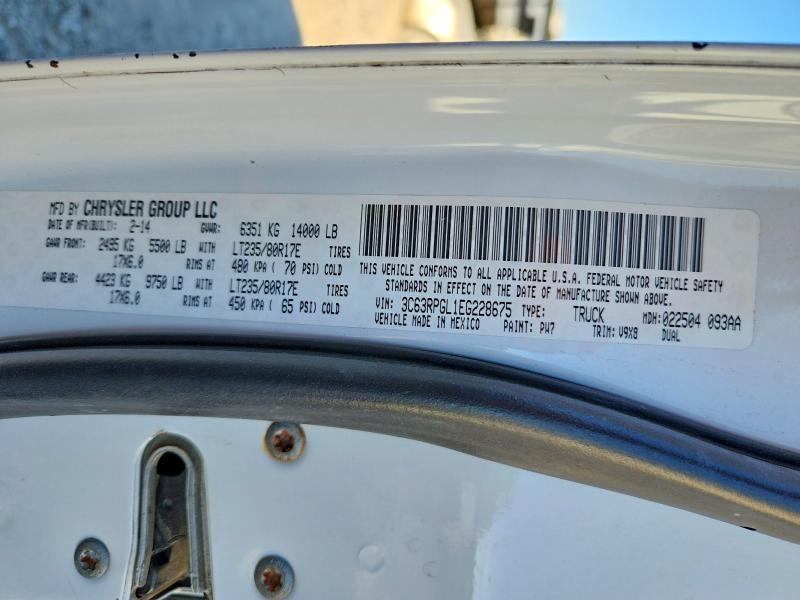Продажа на аукционе авто 2014 Ram 3500, vin: 3C63RPGL1EG228675, номер лота: 73209375