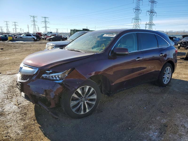Продаж на аукціоні авто 2016 Acura Mdx Techno, vin: 5FRYD4H49GB034812, номер лоту: 72746485