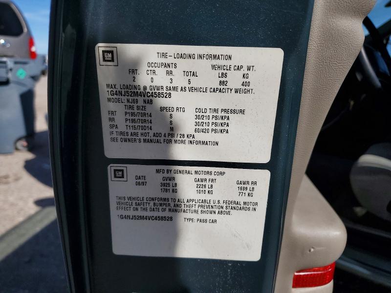73338035 :رقم المزاد ، 1G4NJ52M4VC458528 vin ، 1997 Buick Skylark مزاد بيع