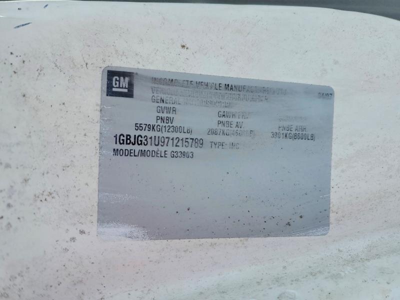 Aukcja sprzedaży 2007 Chevrolet Express G3, vin: 1GBJG31U971215789, numer aukcji: 74070095