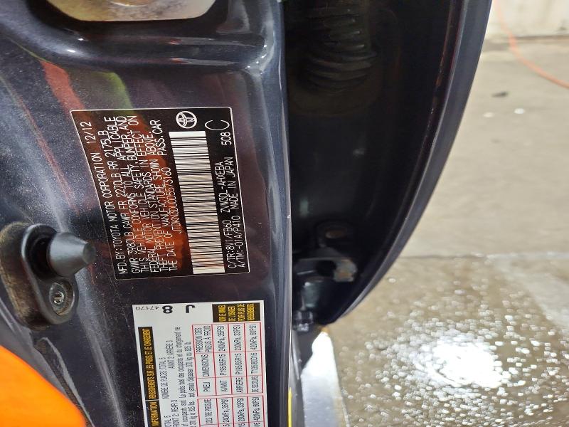 Aukcja sprzedaży 2013 Toyota Prius, vin: JTDKN3DU0D5573160, numer aukcji: 75152435