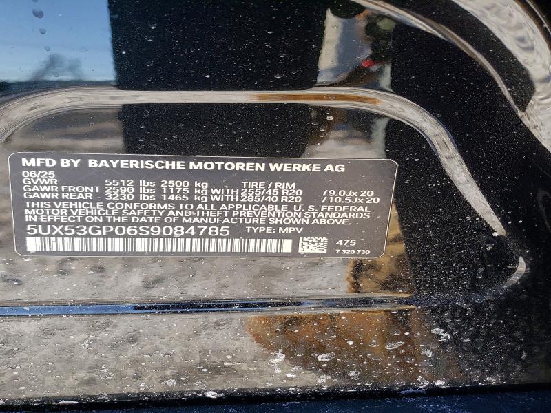 73221975 :رقم المزاد ، 5UX53GP06S9084785 vin ، 2025 Bmw X3 مزاد بيع