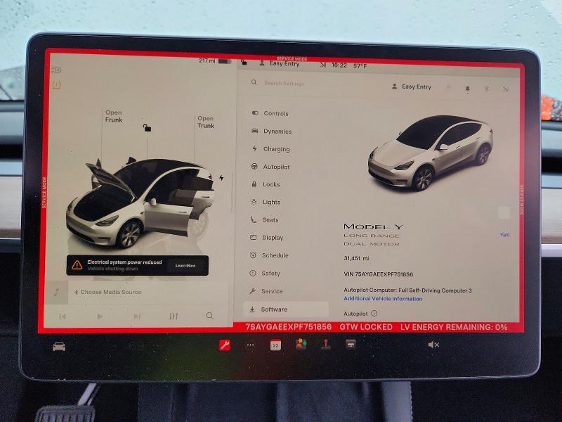 73809475 :رقم المزاد ، 7SAYGAEEXPF751856 vin ، 2023 Tesla Model Y مزاد بيع