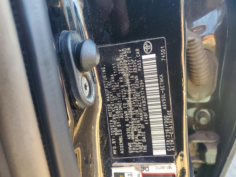 2015 Toyota Camery მანქანა იყიდება აუქციონზე, vin: 4T4BF1FK8CR174094, აუქციონის ნომერი: 99867735