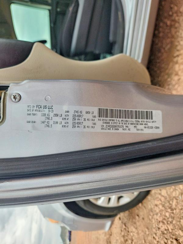 Aukcja sprzedaży 2019 Dodge Grand Caravan, vin: 2C4RDGBG8KR781678, numer aukcji: 98573795