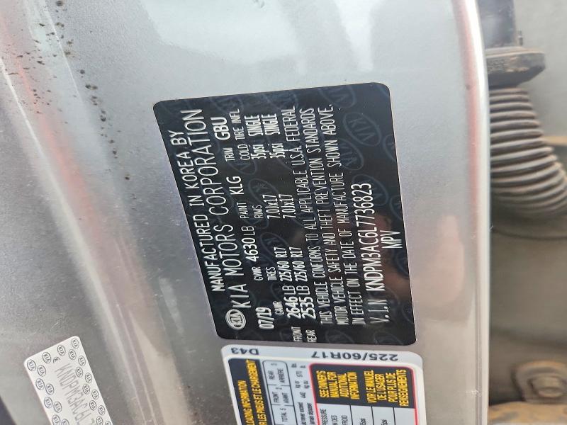 77226455 :رقم المزاد ، KNDPM3AC6L7736823 vin ، 2020 Kia Sportage L مزاد بيع