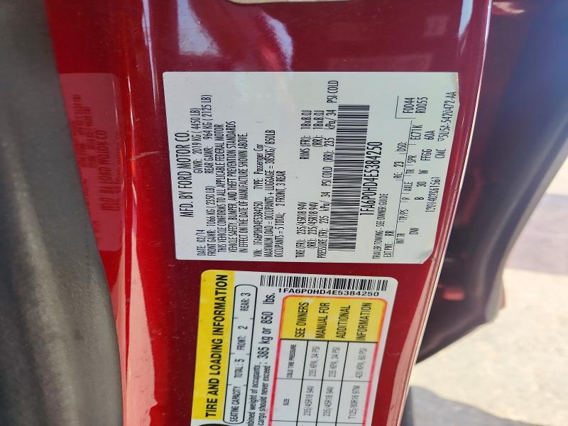 Aukcja sprzedaży 2014 Ford Fusion Se, vin: 1FA6P0HD4E5384250, numer aukcji: 72598085