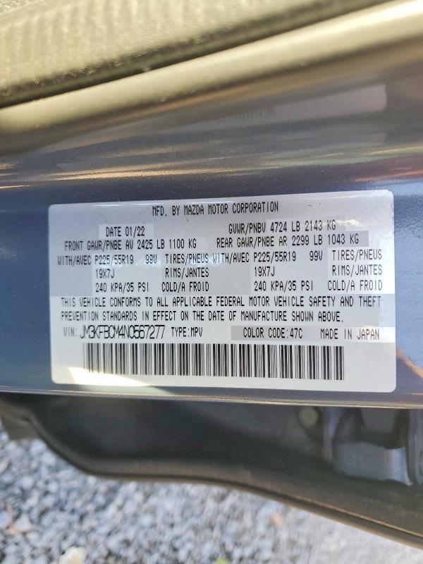 Aukcja sprzedaży 2022 Mazda Cx-5, vin: JM3KFBCM4N0567277, numer aukcji: 74076535