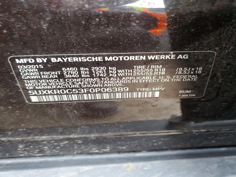 Aukcja sprzedaży 2015 Bmw X5, vin: 5UXKR0C53F0P06389, numer aukcji: 73142275