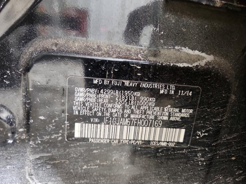 2015 Subaru Impreza მანქანა იყიდება აუქციონზე, vin: JF1GJAM67FH007169, აუქციონის ნომერი: 74967515