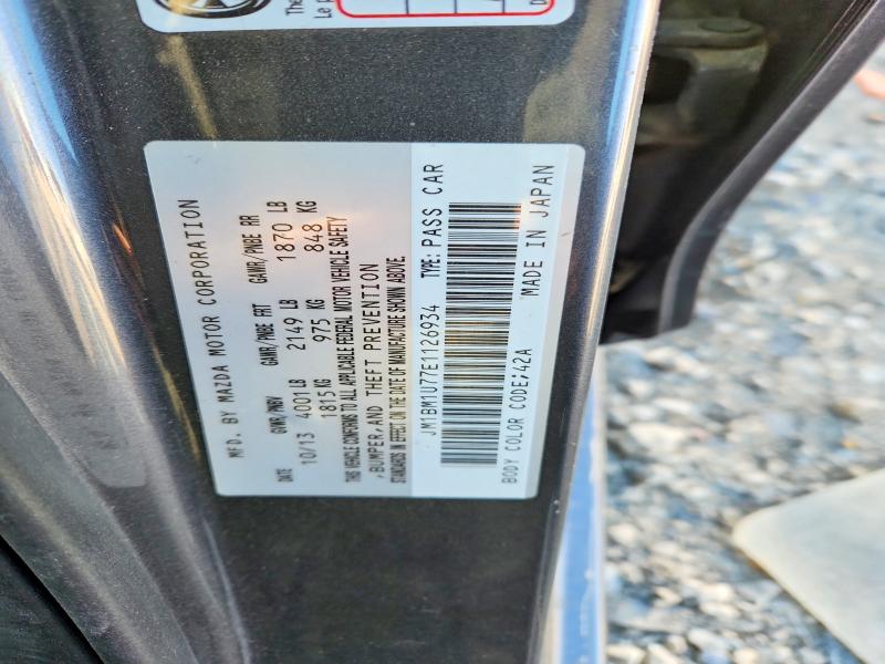 2014 Mazda 3 მანქანა იყიდება აუქციონზე, vin: JM1BM1U77E1126934, აუქციონის ნომერი: 73335285