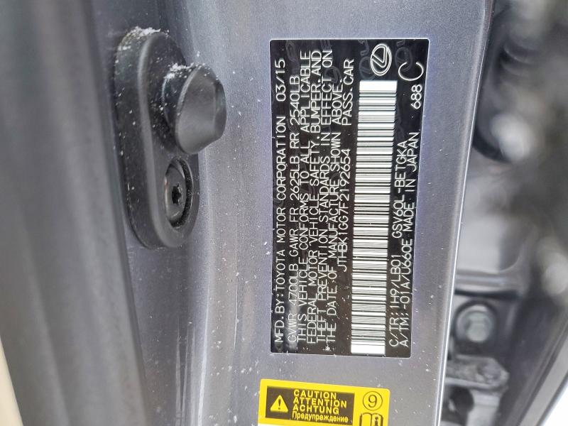Продаж на аукціоні авто 2015 Lexus Es, vin: JTHBK1GG7F2192654, номер лоту: 74246755