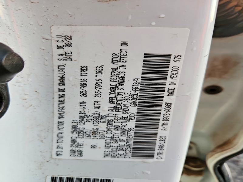 99887025 :رقم المزاد ، 3TYCZ5AN7NT097796 vin ، 2022 Toyota Tacoma مزاد بيع