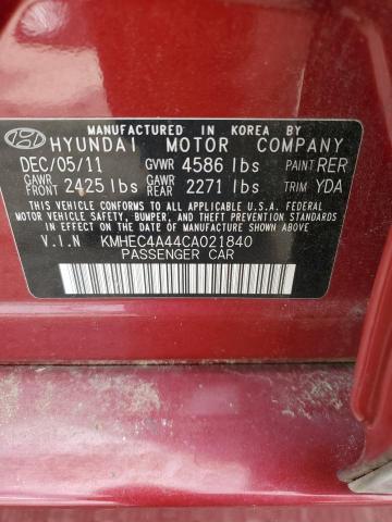 Продаж на аукціоні авто 2012 Hyundai Sonata Hybrid, vin: KMHEC4A44CA021840, номер лоту: 40007154