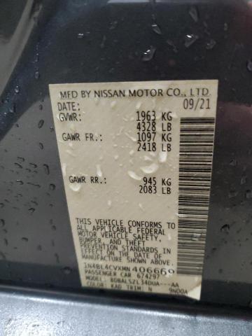 Продажа на аукционе авто 2021 Nissan Altima Sr, vin: 1N4BL4CVXMN406669, номер лота: 44817224