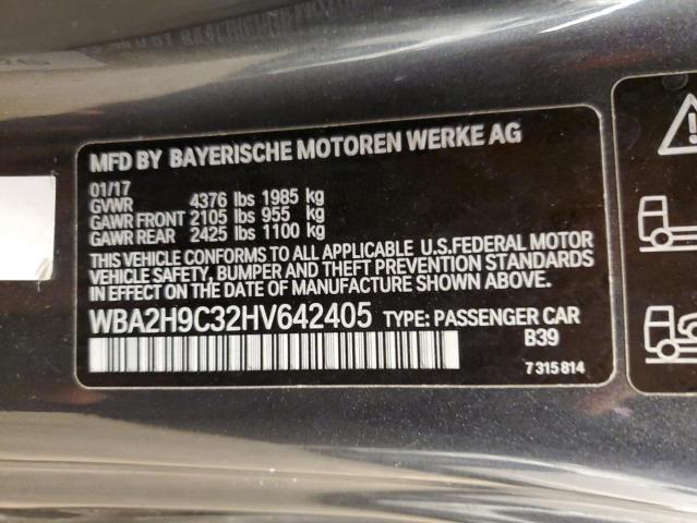 Aukcja sprzedaży 2017 Bmw 230xi, vin: WBA2H9C32HV642405, numer aukcji: 43637694