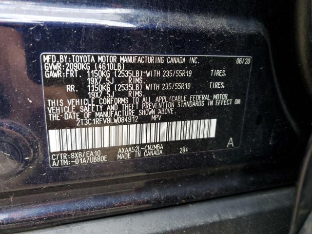 Aukcja sprzedaży 2020 Toyota Rav4 Xle Premium, vin: 2T3C1RFV8LW084912, numer aukcji: 43587954