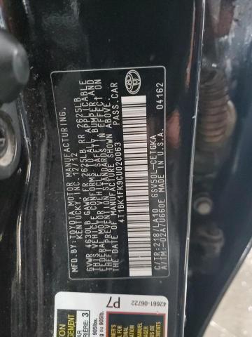 Aukcja sprzedaży 2012 Toyota Camry Se, vin: 4T1BK1FK9CU020063, numer aukcji: 44782684