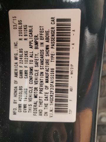 Aukcja sprzedaży 2015 Honda Accord Lx, vin: 1HGCR2F30FA150596, numer aukcji: 43175614