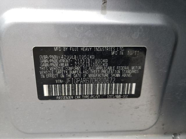 Aukcja sprzedaży 2012 Subaru Impreza Sport Limited, vin: JF1GPAR67CH201672, numer aukcji: 44499884