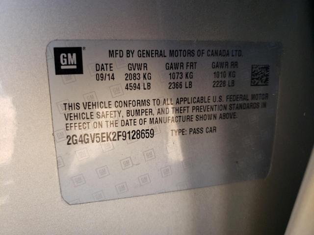 Aukcja sprzedaży 2015 Buick Regal, vin: 2G4GV5EK2F9128659, numer aukcji: 43064624